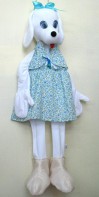 Ростовая кукла "Собачка белая" - fgospostavki.ru - Щёлково