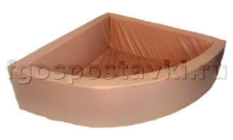 Бассейн угловой полукруглый (без рисунка) - fgospostavki.ru - Щёлково