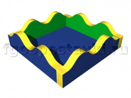 Сухой бассейн "Волна-2" с аппликацией - fgospostavki.ru - Щёлково