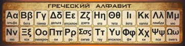 Стенд "Греческий алфавит" - fgospostavki.ru - Щёлково