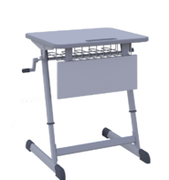 Парта NOMAD V одноместная регулируемая по высоте с антивандальной кромкой - fgospostavki.ru - Щёлково