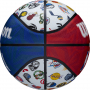 Мяч баскетбольный Wilson NBA All Team (размер 7, резина, тренировочный) - fgospostavki.ru - Щёлково